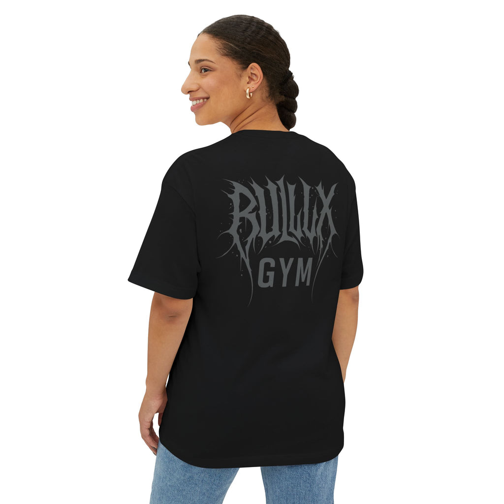 Gym Tee — "Bullux Gym" Oversized Boxy Workout Shirt