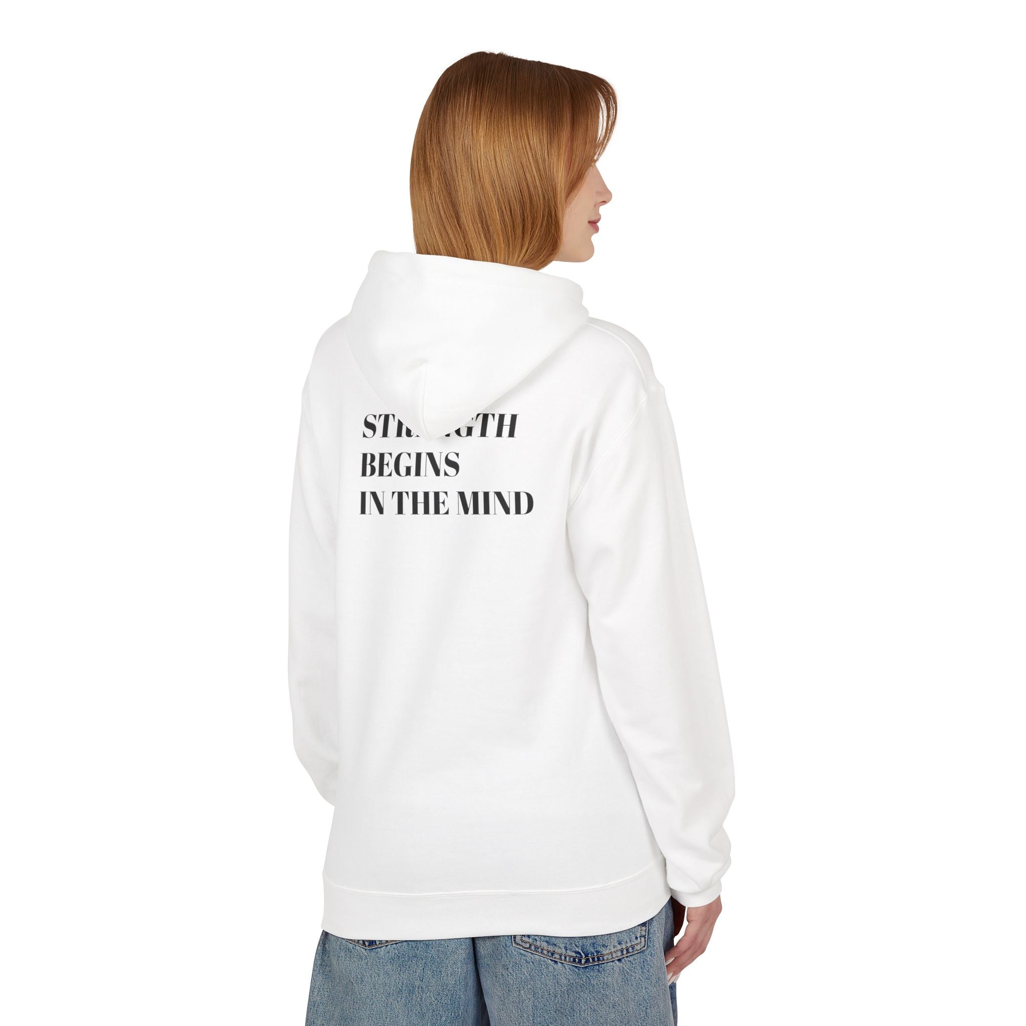 Strength Begins in the Mind Motivation Hoodie