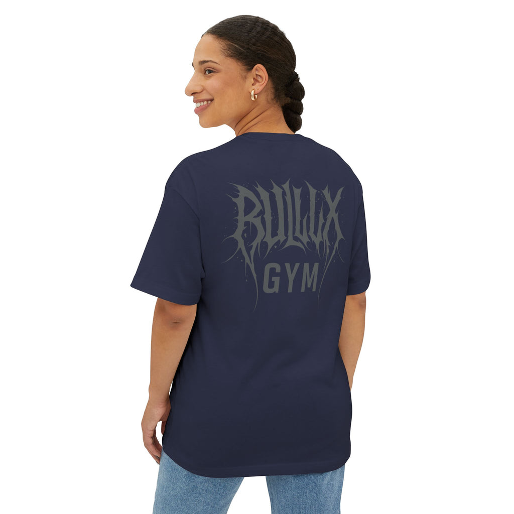 Gym Tee — "Bullux Gym" Oversized Boxy Workout Shirt