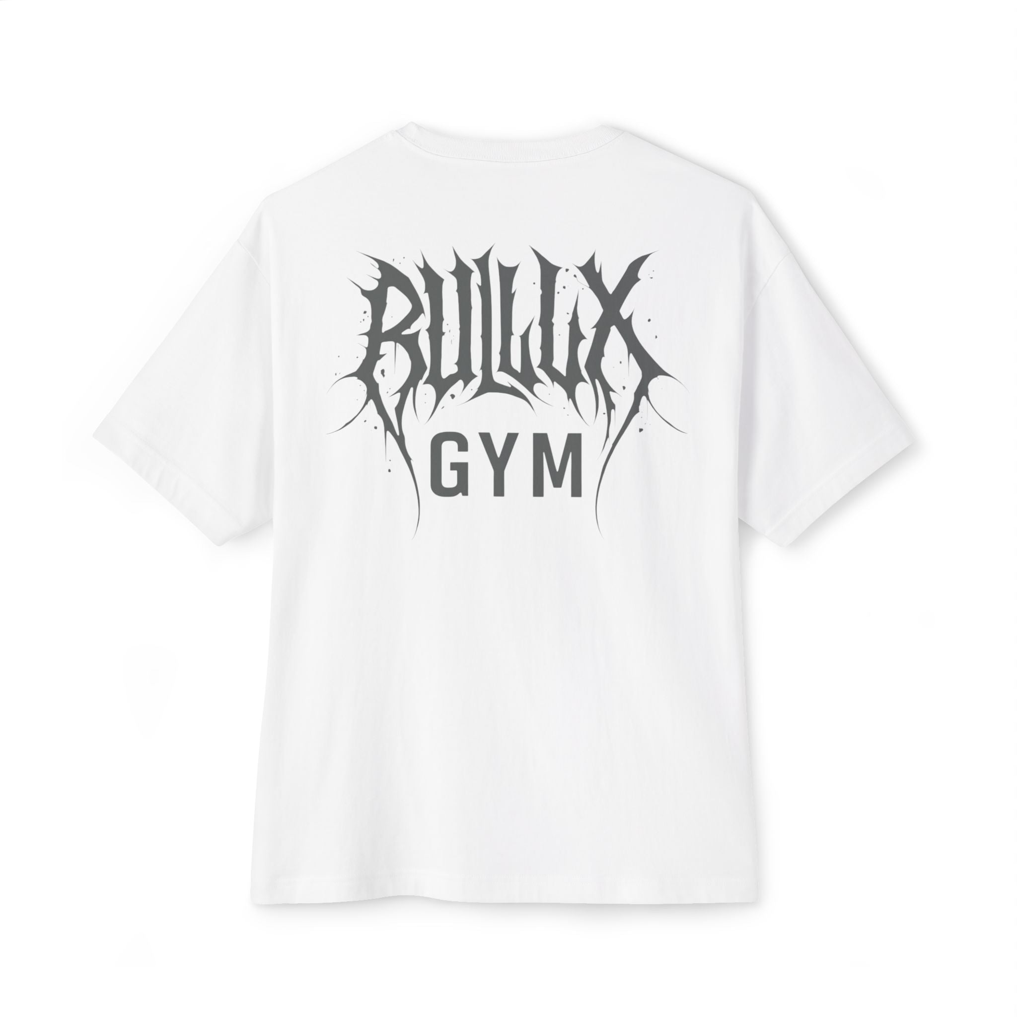 Gym Tee — "Bullux Gym" Oversized Boxy Workout Shirt