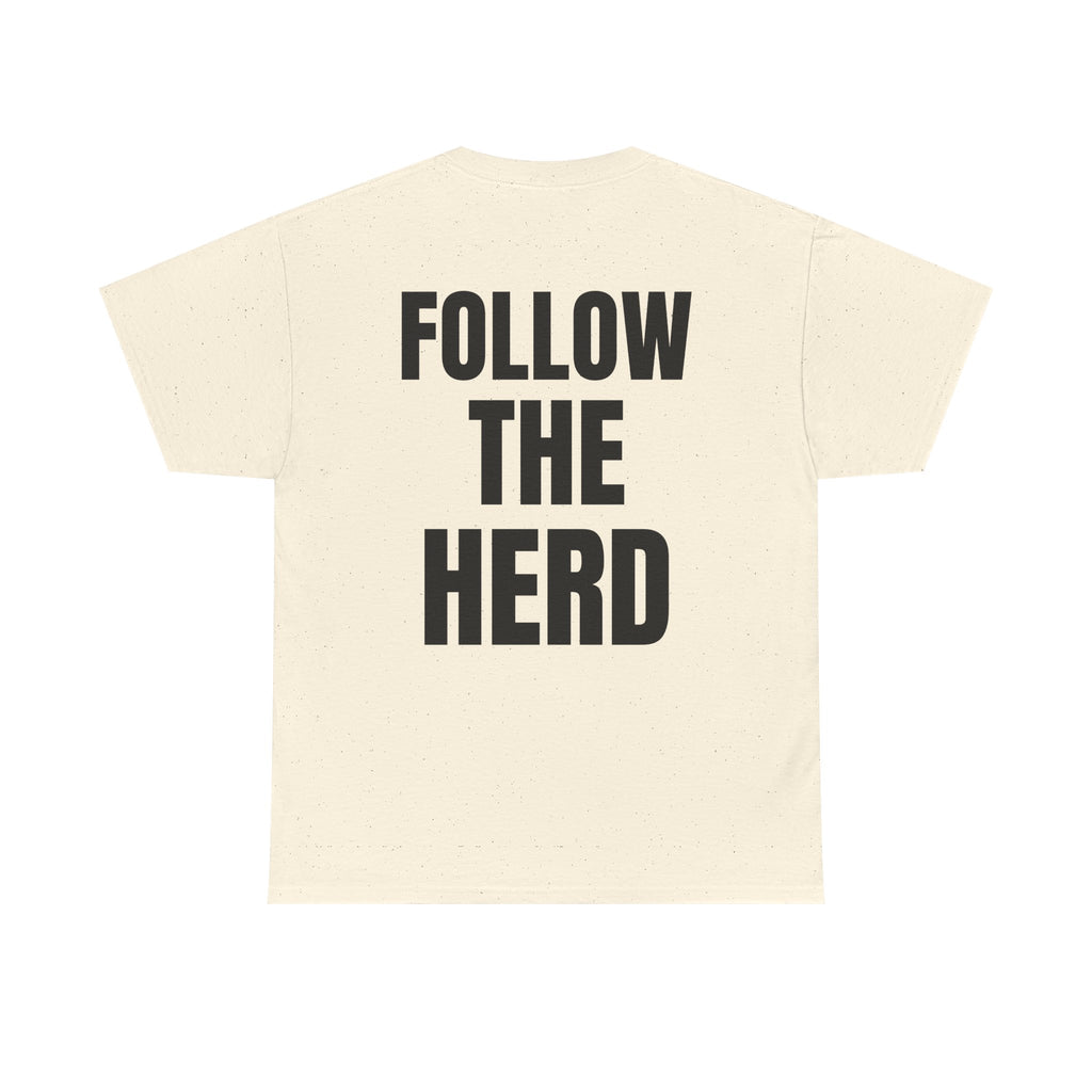 Bull X Graphic Tee — 'Follow the Herd' Bull Head Shirt