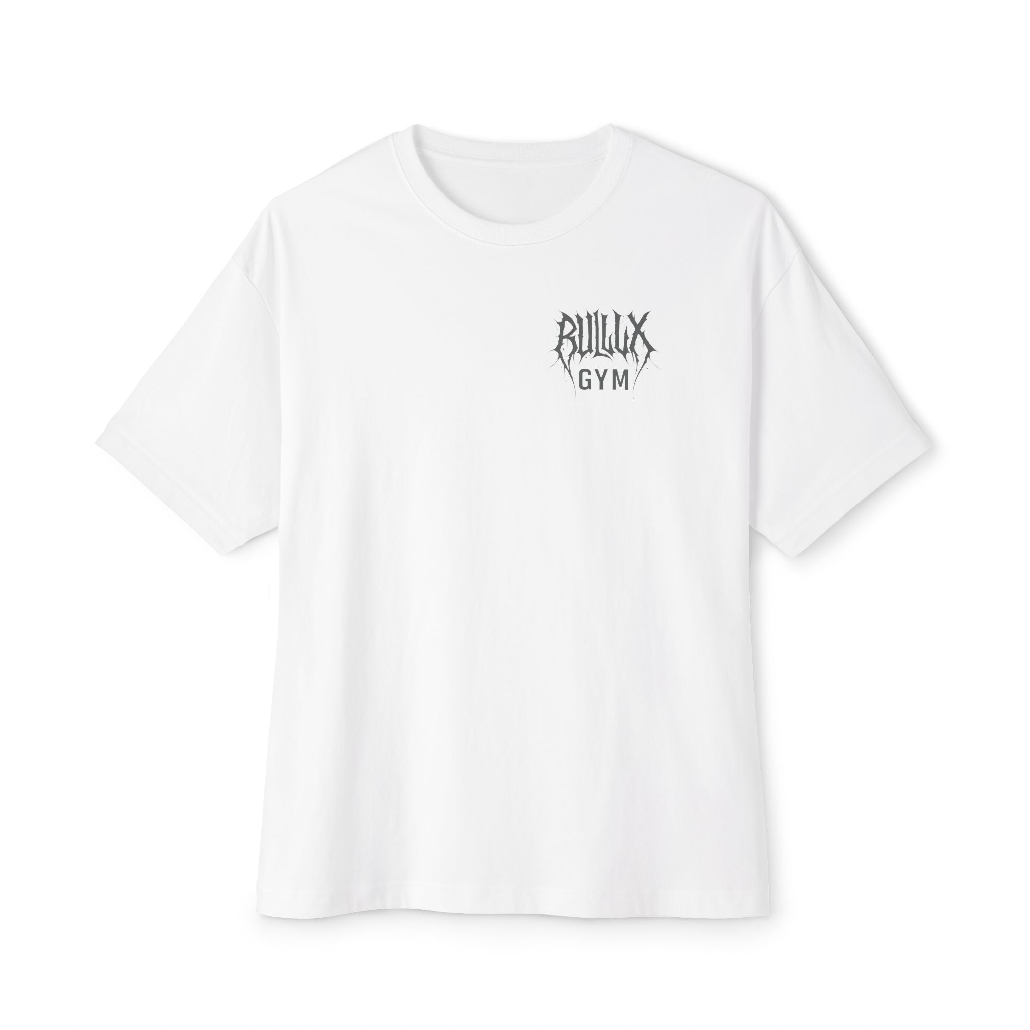 Gym Tee — "Bullux Gym" Oversized Boxy Workout Shirt