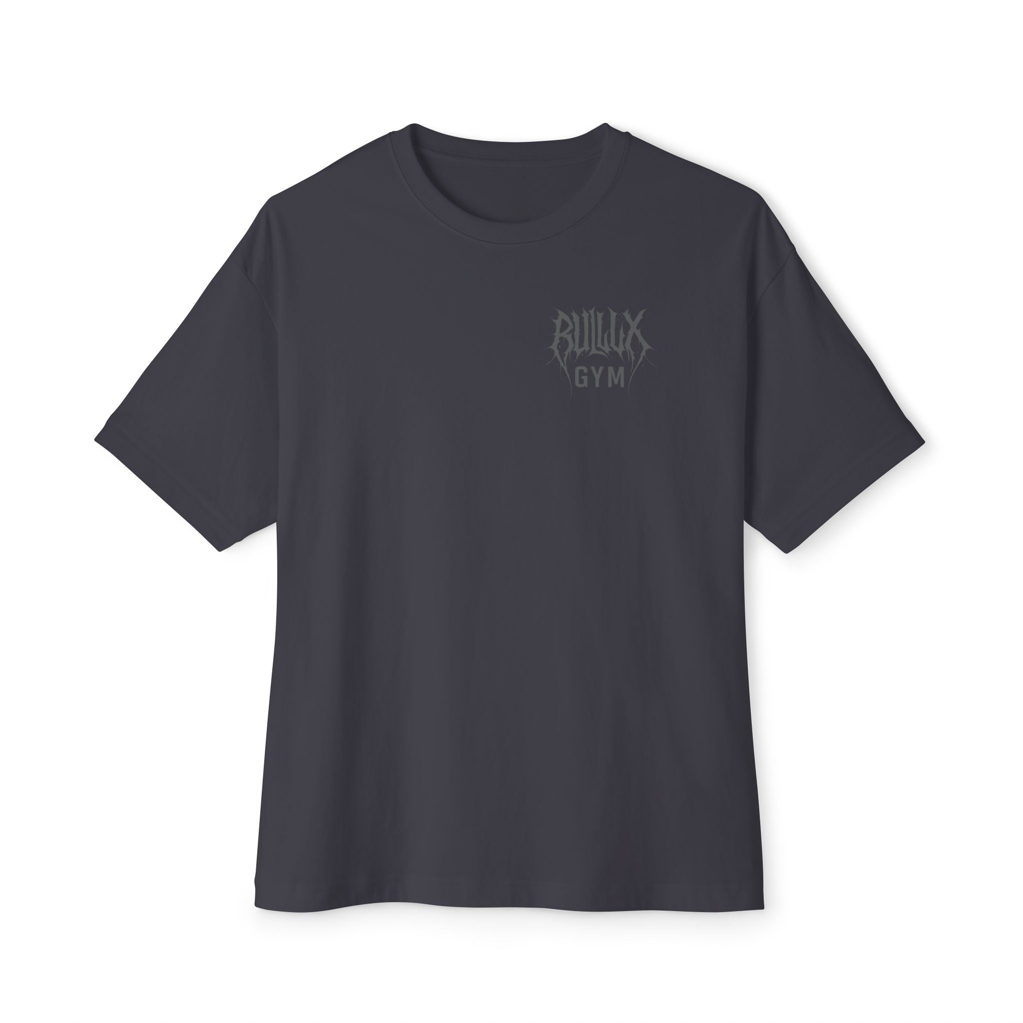 Gym Tee — "Bullux Gym" Oversized Boxy Workout Shirt