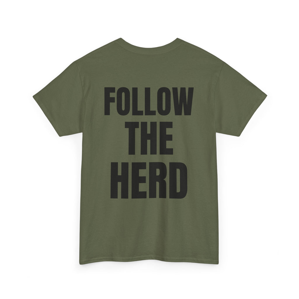 Bull X Graphic Tee — 'Follow the Herd' Bull Head Shirt