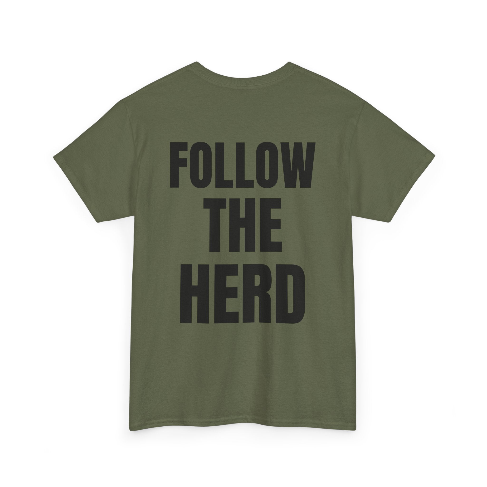 Bull X Graphic Tee — 'Follow the Herd' Bull Head Shirt