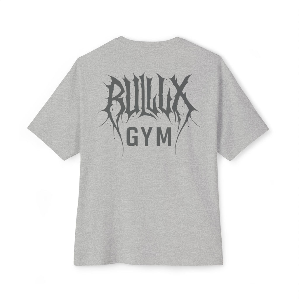 Gym Tee — "Bullux Gym" Oversized Boxy Workout Shirt