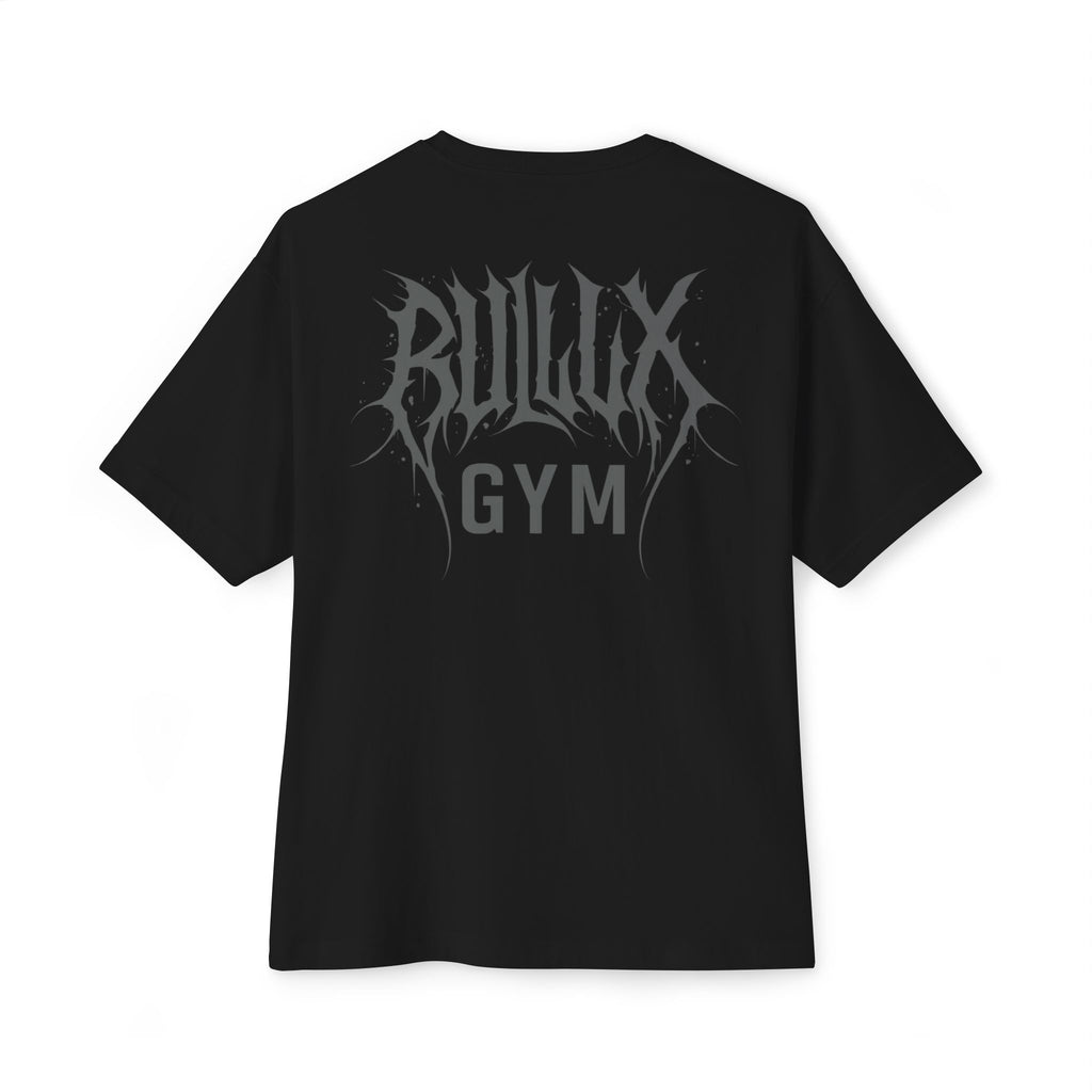 Gym Tee — "Bullux Gym" Oversized Boxy Workout Shirt