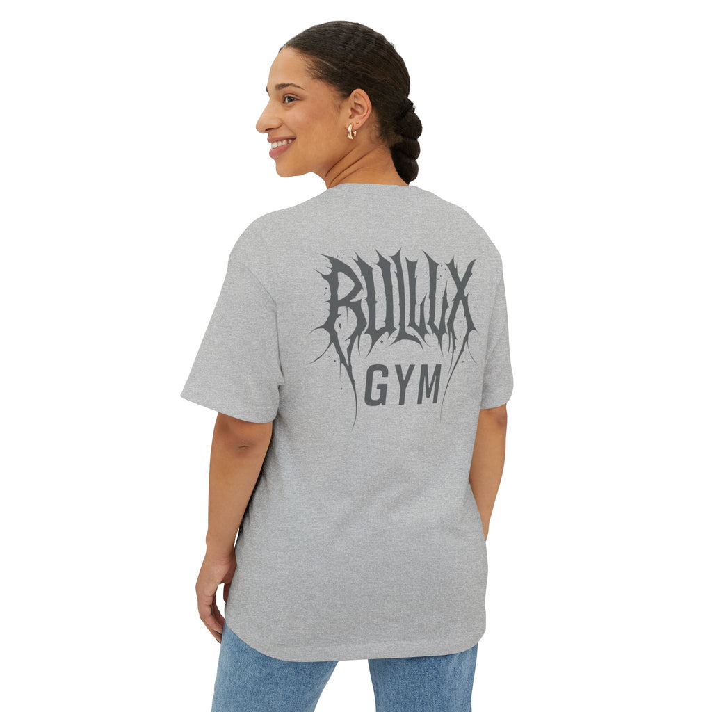 Gym Tee — "Bullux Gym" Oversized Boxy Workout Shirt