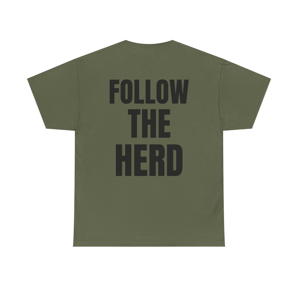 Bull X Graphic Tee — 'Follow the Herd' Bull Head Shirt