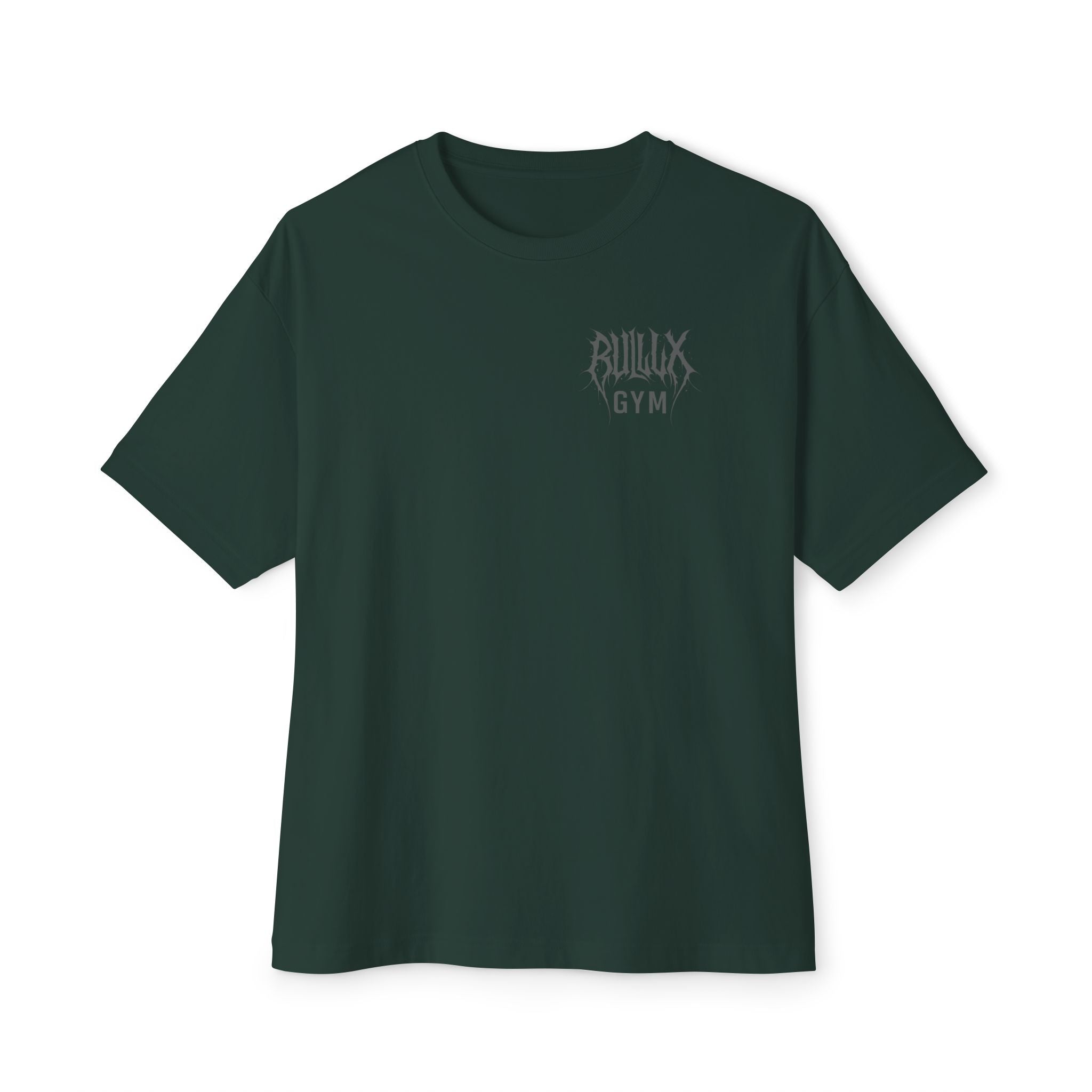 Gym Tee — "Bullux Gym" Oversized Boxy Workout Shirt