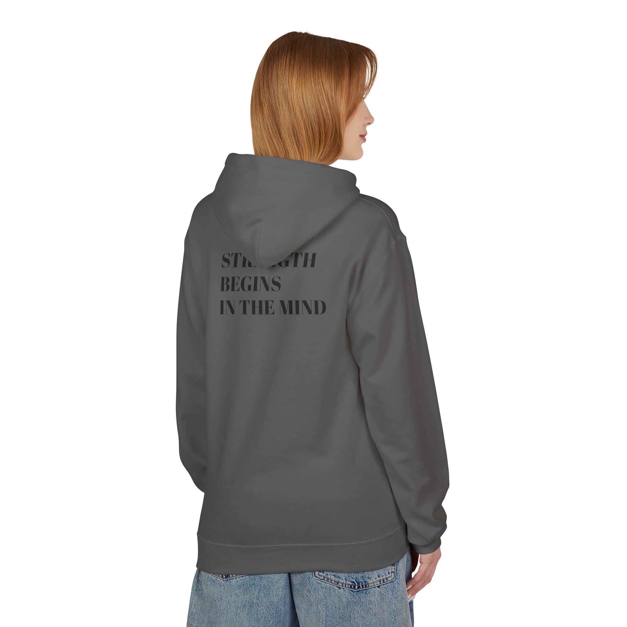 Strength Begins in the Mind Motivation Hoodie